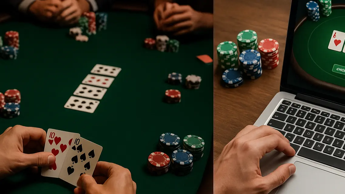 live poker vs online poker strategy
