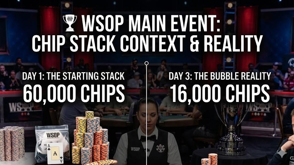 WSOP Chip Counts: How to Read Every Stack Before Day 1
